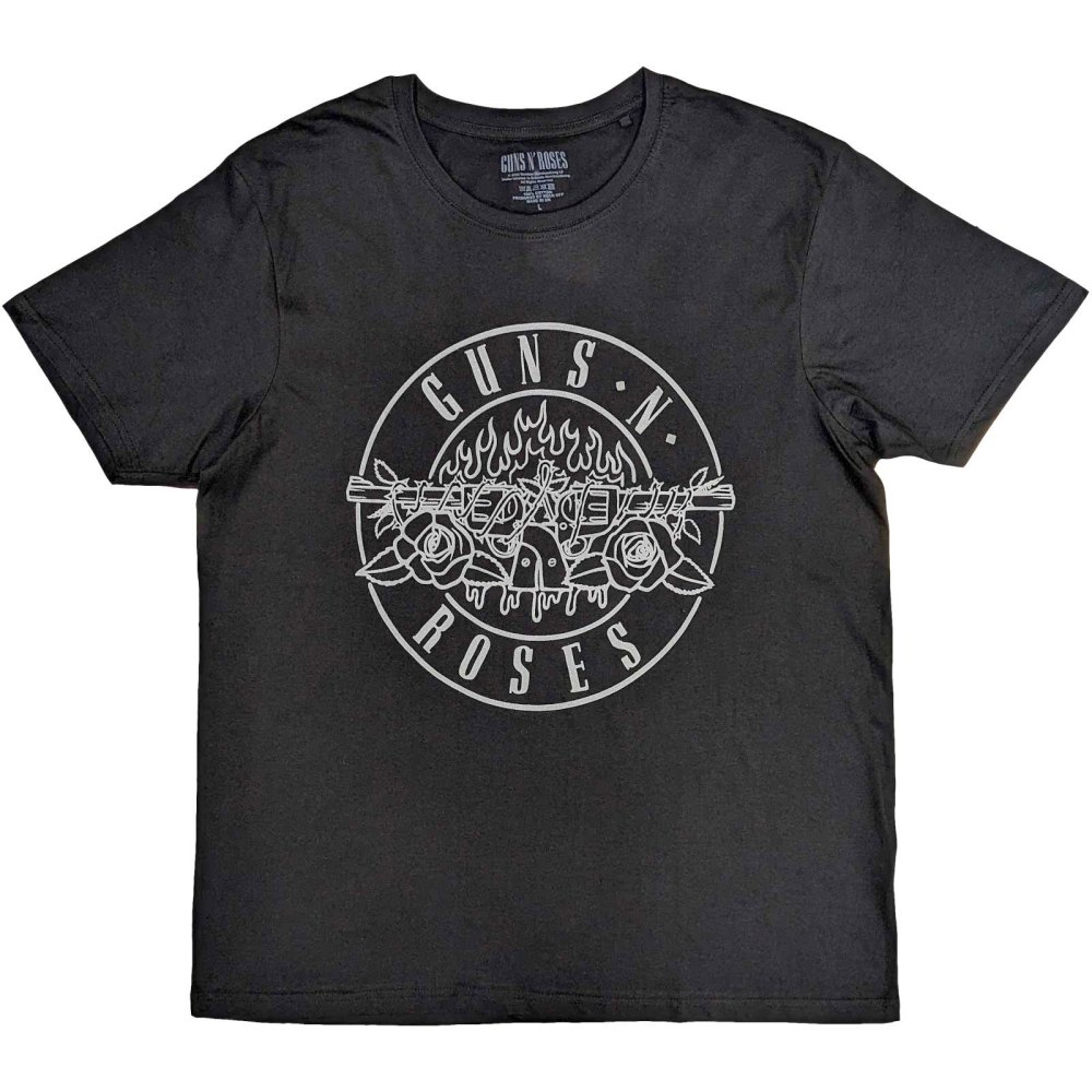 Guns N' Roses - Classic Bullet Mono Herren T-Shirt - Schwarz